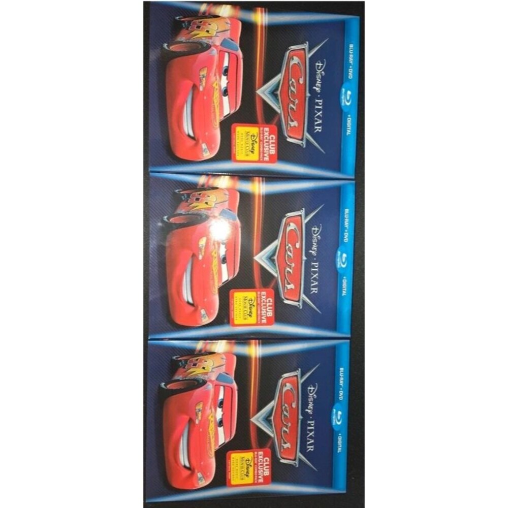 Cars Disney/Pixar (Blu ray/DVD + Digital, Movie Club Exclusive) w/Slip NEW 3 PCS